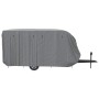 Graue vidaXL Schutzhülle für Wohnwagen 670x250x220 cm aus Vliesstoff.
