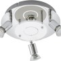 Briloner LED-Deckenleuchte Start, 3-flammig, Chrom und Glas. Moderne Deckenlampe für Wohnräume.