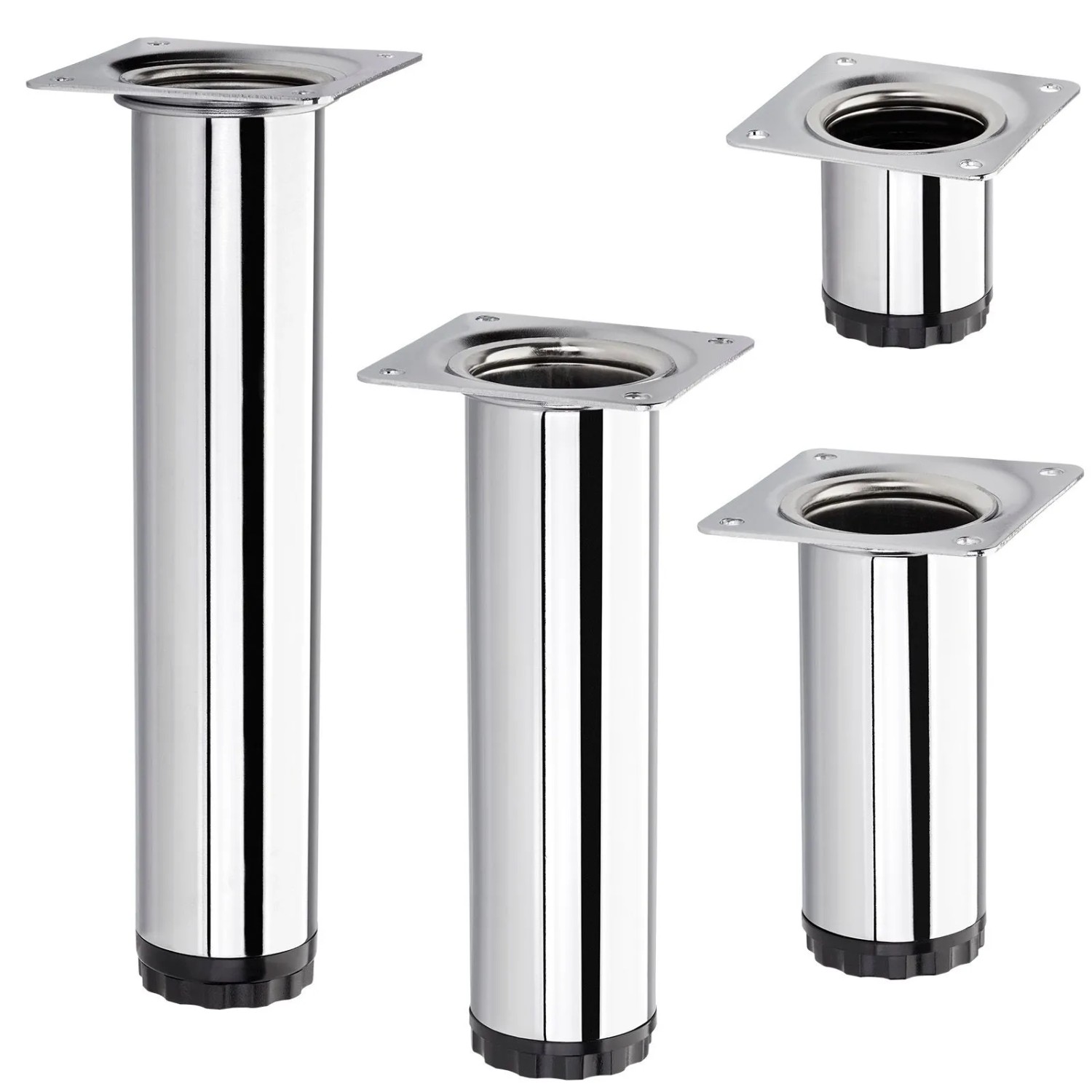 SOTECH Möbelfuß BRAVO Ø40mm Höhe 200 mm Chrom Poliert_2