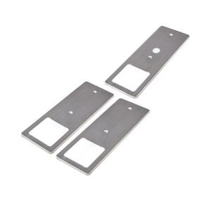 3er Set kalb LED Unterbauleuchten, dimmbar, Edelstahl gebürstet, für Küche, neutralweiß.