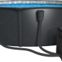 Steinbach Pool mit Technikbox zur Aufbewahrung der Pooltechnik, wettergeschützt und sicher.
