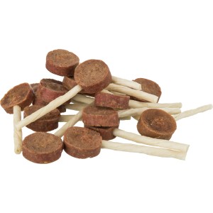 Trixie Premio Lollipop Hunde-Snacks mit Ente und Rinderhaut-Stick, glutenfrei.