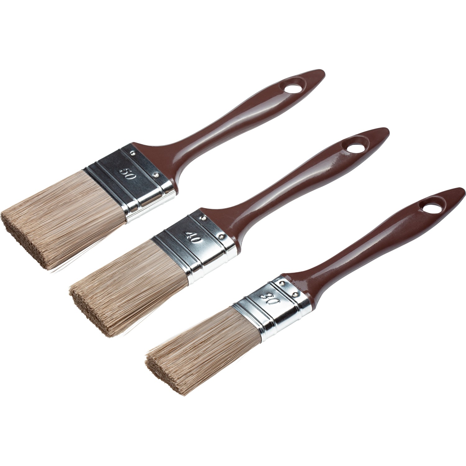 LUX Flachpinsel-Set Holzlasuren 3-teilig