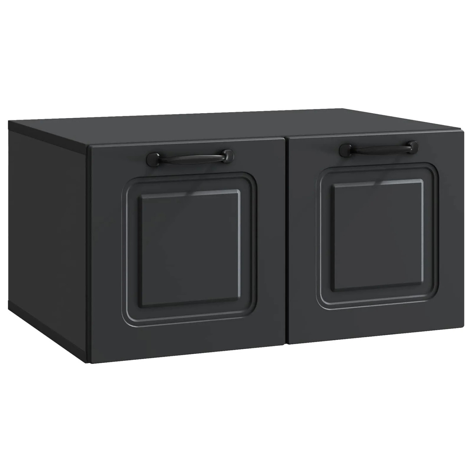 vidaXL Wandmontierter TV-Schrank Schwarz 59,5 x 41 x 30 cm 899356