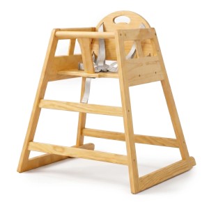 Relaxdays Kinderhochstuhl Kiefernholz Natur 5-Punkt-Gurt Stabil 76 cm x 48 cm x 49,5 cm 4,1 kg