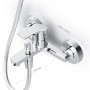 AM.PM Play Wannenarmatur Aufputz, Chrom. Einhebelmischer mit Brauseanschluss für die Badewanne.