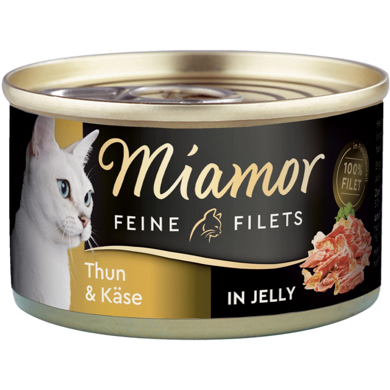 Miamor Katzen-Nassfutter Feine Filets in Jelly Thunfisch und Käse 100 g