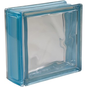 Echtglasprofil Indigo, 19x8x1 cm, für Glasbausteine. Optisch schöner Abschluss.