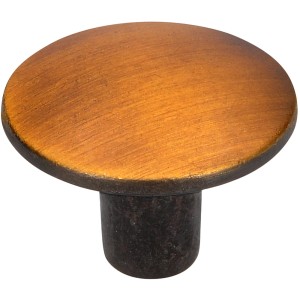 Siro Möbelknopf 2087F, messingfarbig antik, Ø 30 mm, für Möbel.