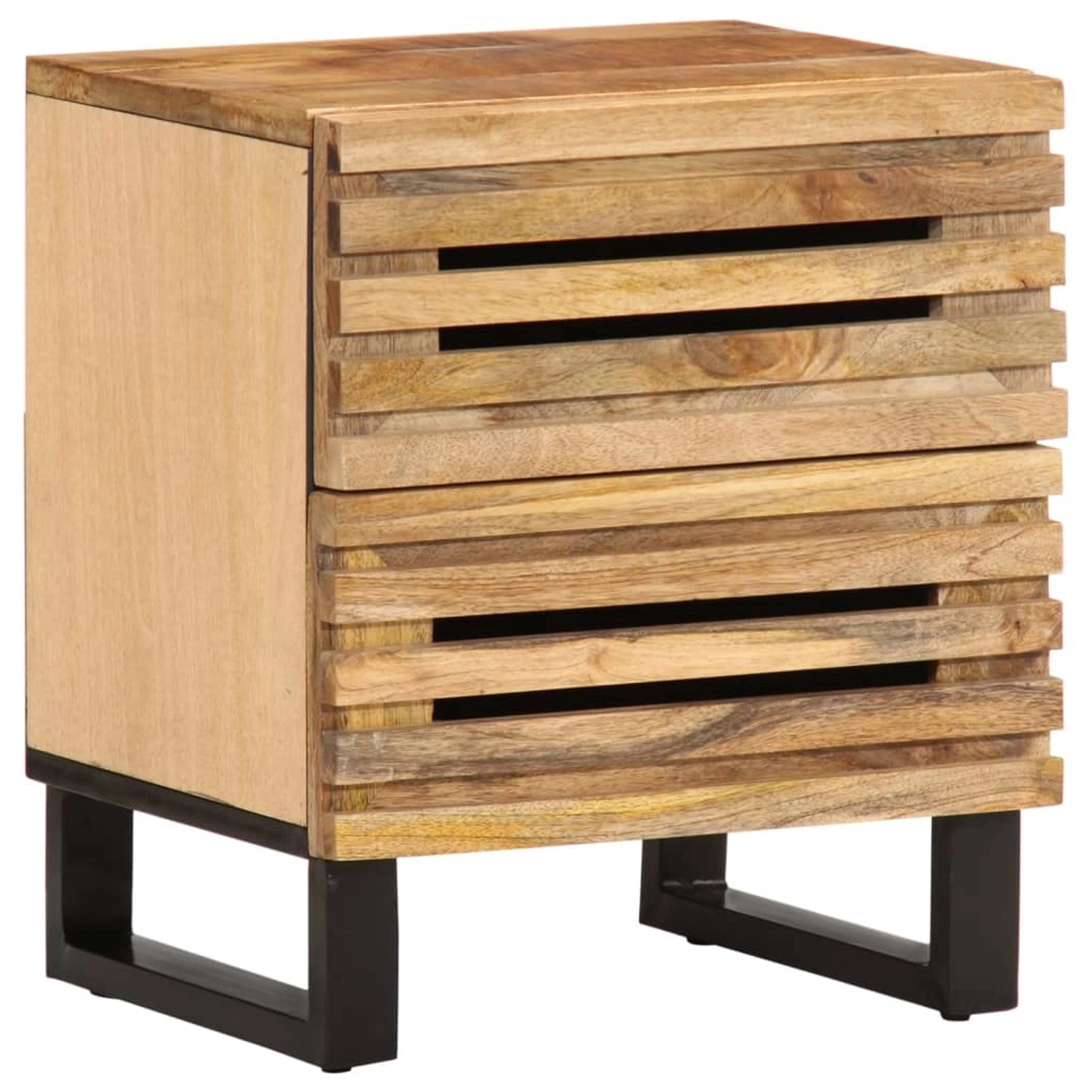 vidaXL Nachttisch 40x34x46 cm Raues Mangoholz 377426 günstig online kaufen