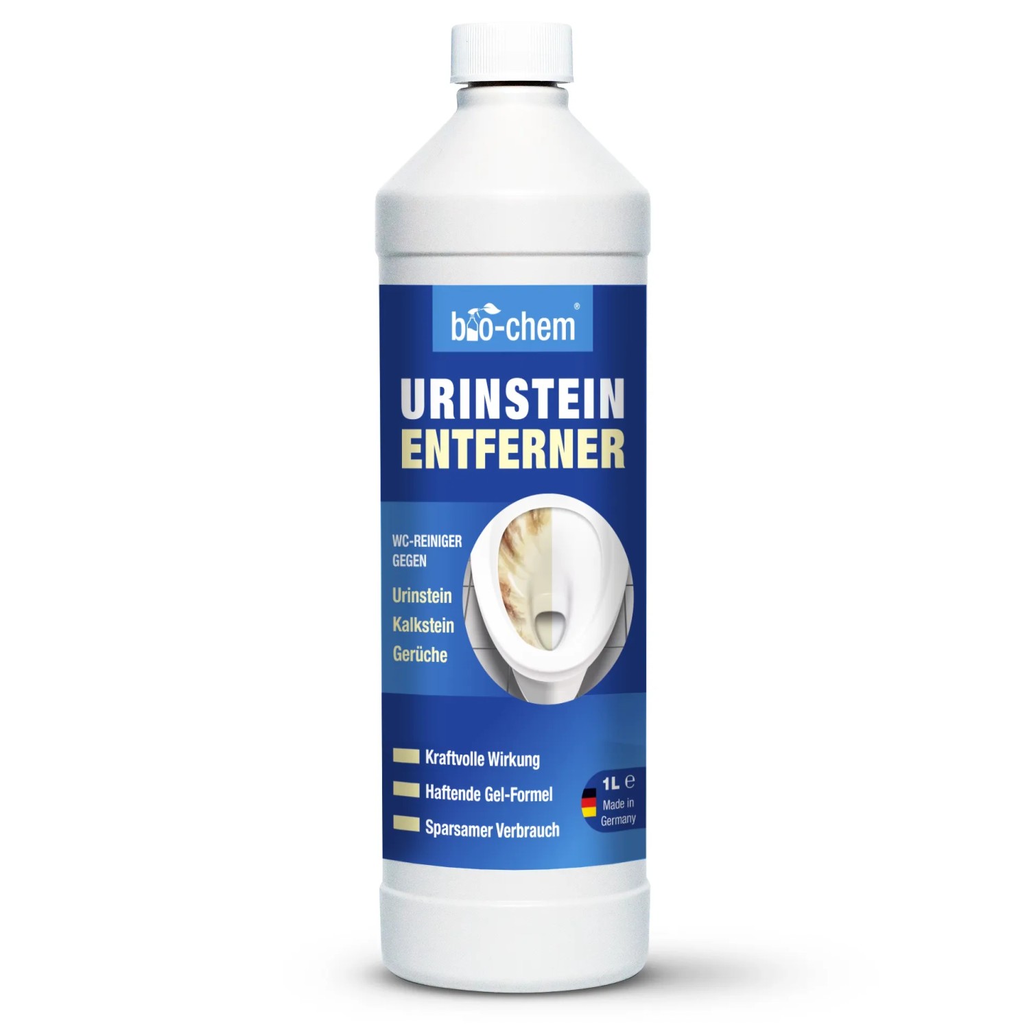 bio-chem Urinsteinentferner WC-Reiniger gegen Urinstein und Kalk mit Schrägdüse 1,
