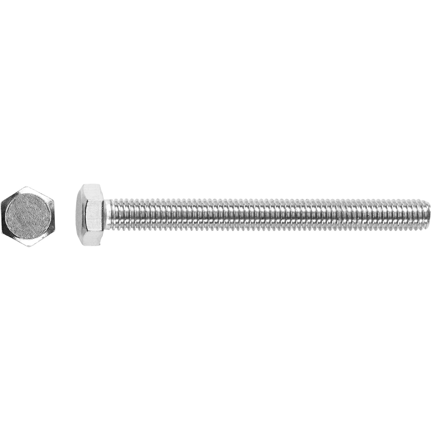 LUX Maschinenschraube M6 x 50 mm Edelstahl Vollgewinde 50 Stück