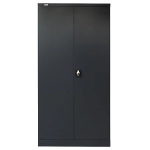 Jet-Line Stahlschrank Omsk, anthrazit, 90x45x185 cm, abschließbar, mit Garderobe.