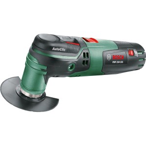 Bosch PMF 250 CES Multifunktionswerkzeug mit Sägeblatt für Renovierungsarbeiten.