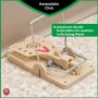 Protect Home Rattenfalle Click, beige Kunststofffalle mit Metallbügel.