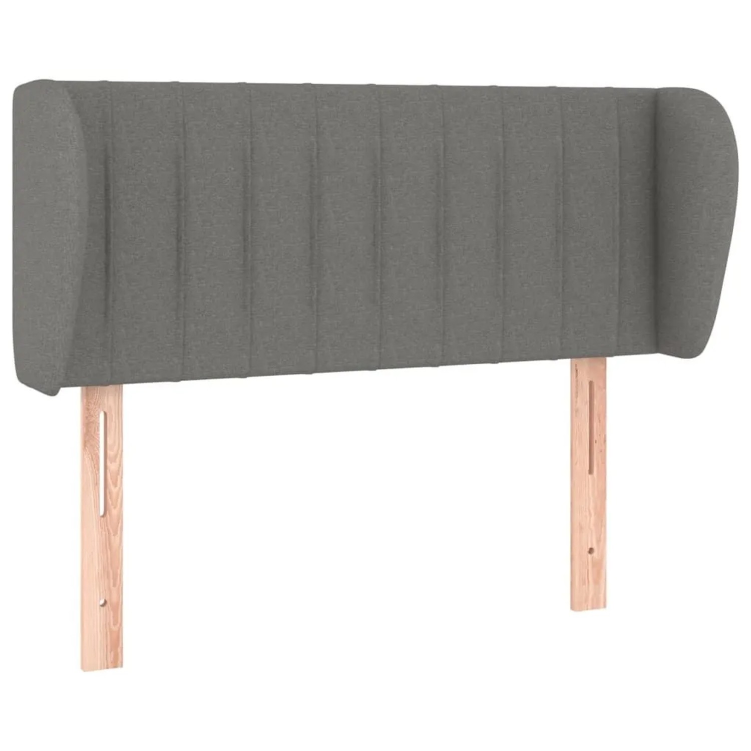 vidaXL Kopfteil mit Ohren Dunkelgrau 103x23x78/88 cm Stoff 3117373