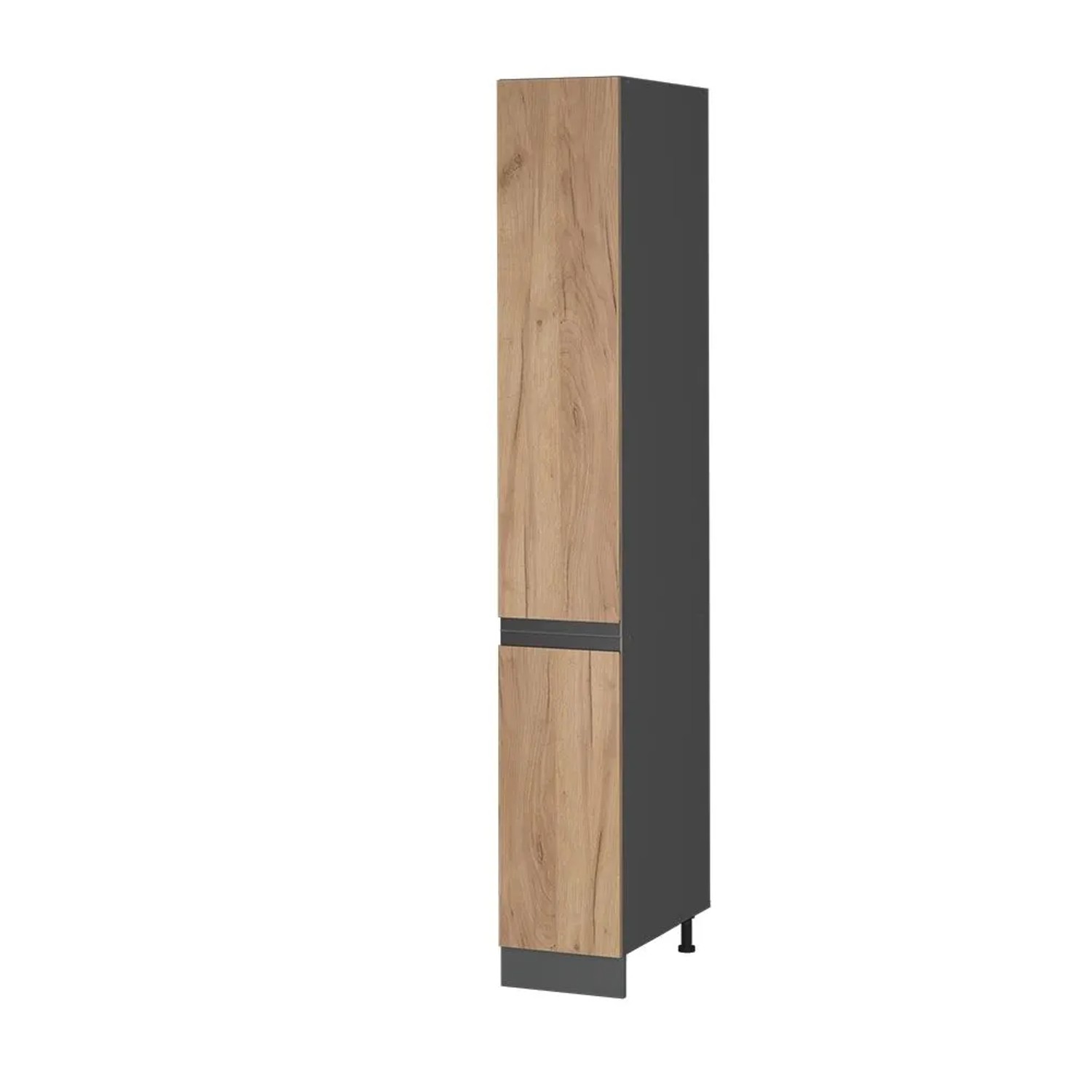 Vicco Apothekerschrank R-Line Goldkraft Eiche Anthrazit 30 cm J-Shape
