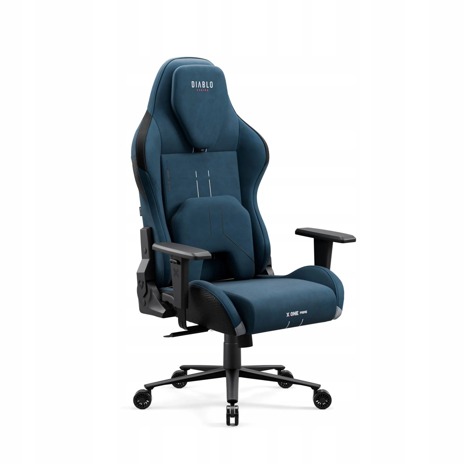 DIABLO CHAIRS Ergonomischer Gaming-Sessel aus Stoff X.ONE PRIME Normal Size Meta Ocean Blau