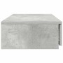 vidaXL Bettschublade in Betongrau, Holzwerkstoff, Nachttisch mit Schublade, 90x36,5x16,5 cm.