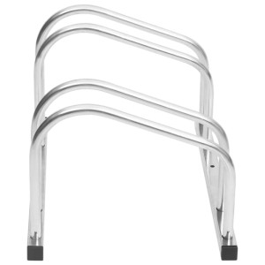 VidaXL Fahrradständer für 2 Fahrräder aus verzinktem Stahl.