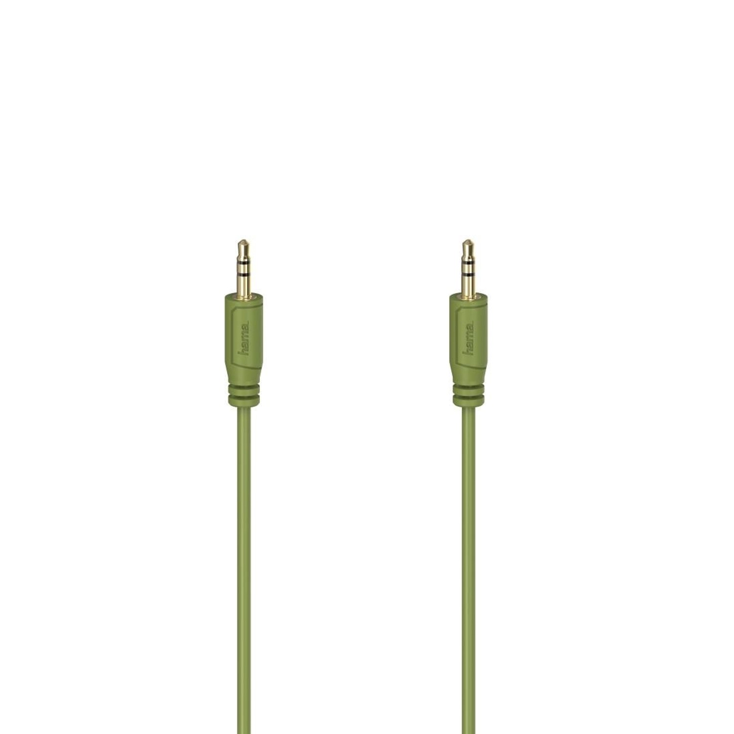 Hama Audio-Kabel Flexi-Slim 3,5-mm-Klinken-Stecker vergold. Grün 0,75 m