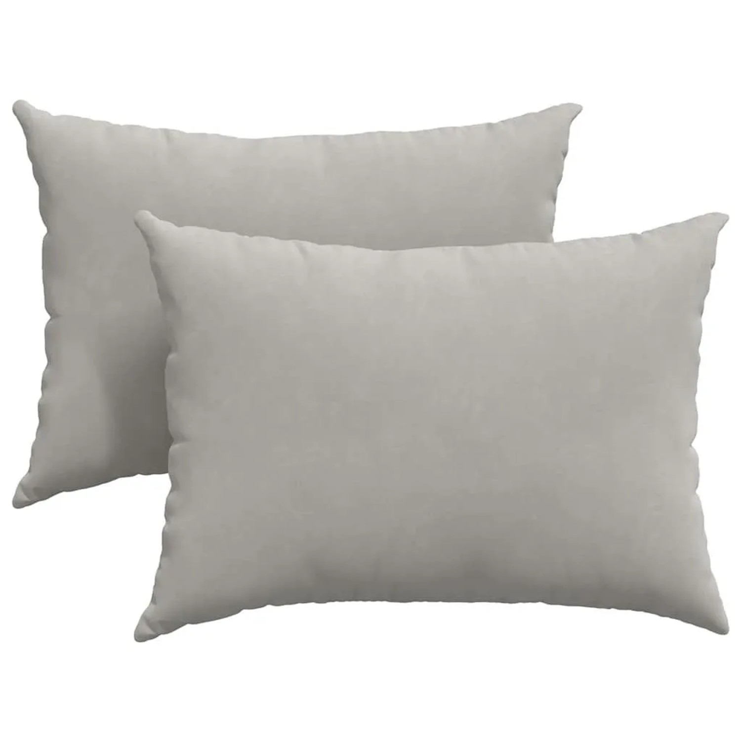 vidaXL Sofakissen 2 Stück Hellgrau 70 x 50 cm Stoff 42013769