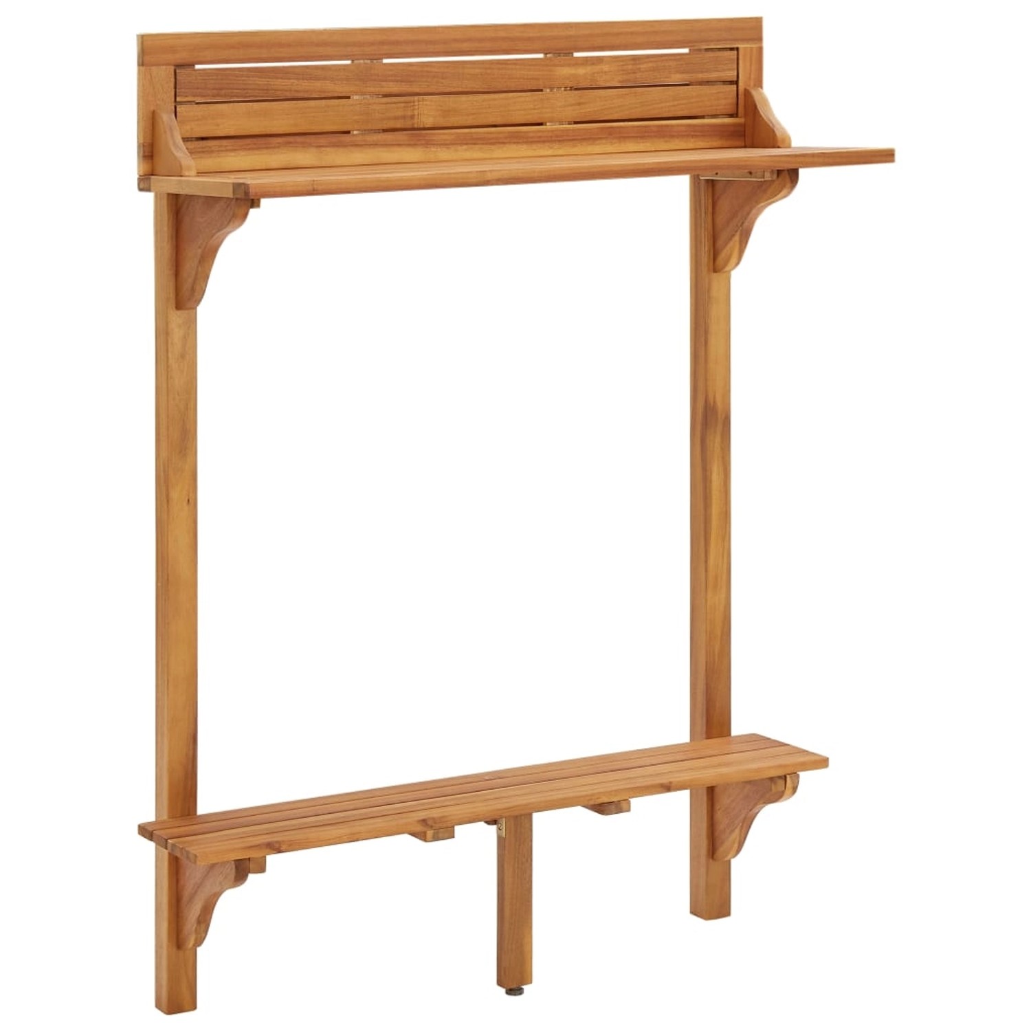 Balkon-stehtisch 90x37x122,5 Cm Massivholz Akazie günstig online kaufen