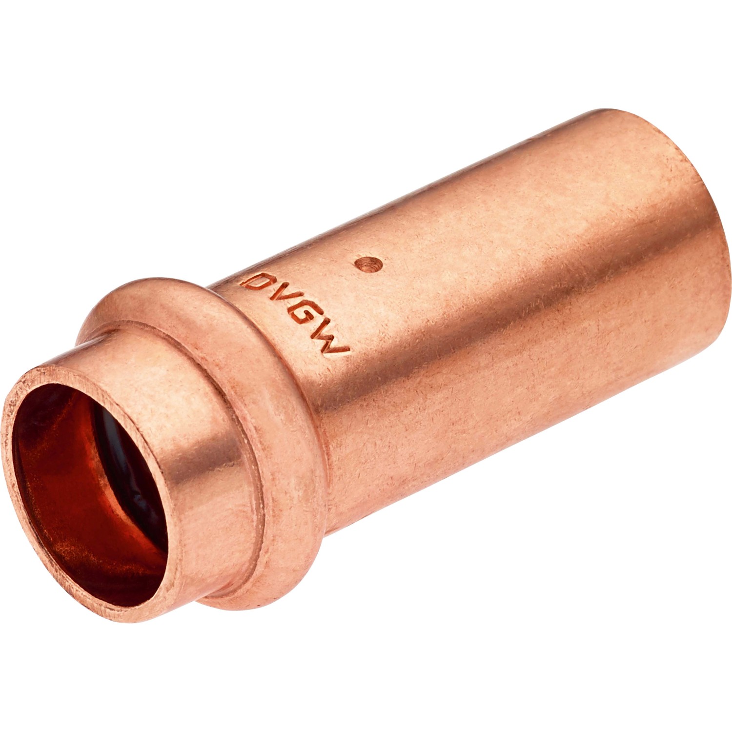 Press-Absatznippel Ø 18 mm x Ø 15 mm Kupfer