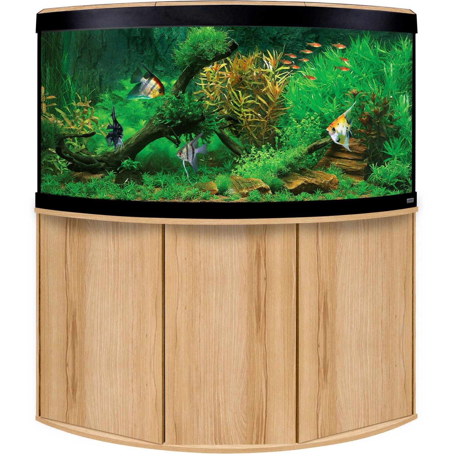 Fluval Eck Aquarium Kombination Venezia Kernbuche 350 l kaufen bei OBI