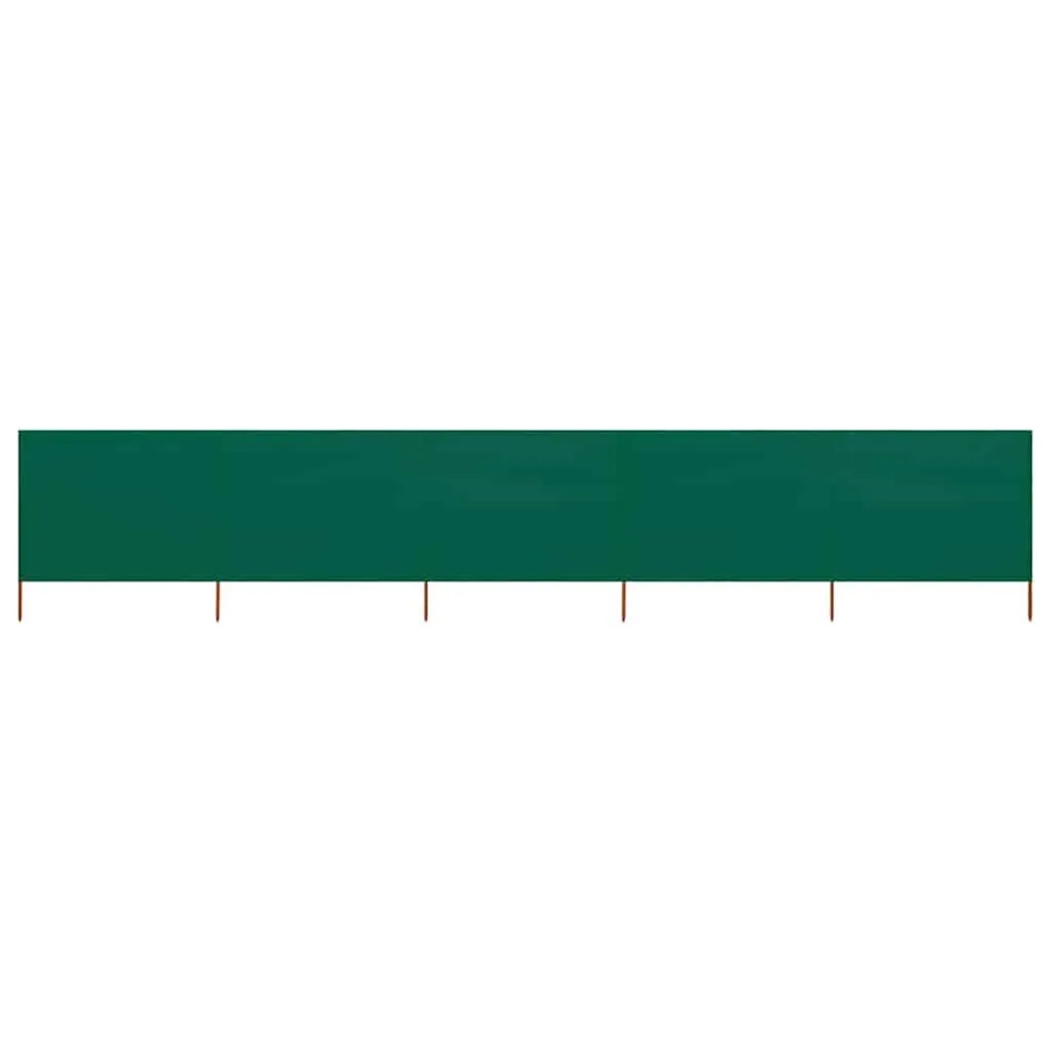 vidaXL 5 Teiliges Windschutzgewebe 600 x 120 cm Grün 47161