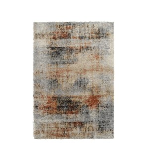 Vercai Rugs Hochflor-Teppich City Abstrakt Creme 160x230cm mit mehrfarbigem Muster.