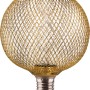 Goldene LED Dekoleuchte G125 mit E27 Fassung für stimmungsvolle Beleuchtung.