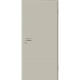 Zimmertür, CPL-Folie, Seidengrau, 61x198,5 cm, Rechtsanschlag. Tür mit Drückergarnitur.