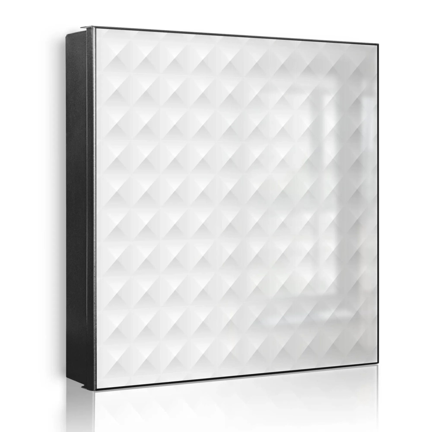 Banjado Großer Schlüsselkasten Metall 30x30cm Schwarz Scharnier Links 50 Haken Beschreibbar Magnetisch Motiv In Out