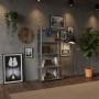 Relaxdays Lagerregal Stahl Silber Schwerlast 200 kg 150 cm x 75 cm x 30 cm_3