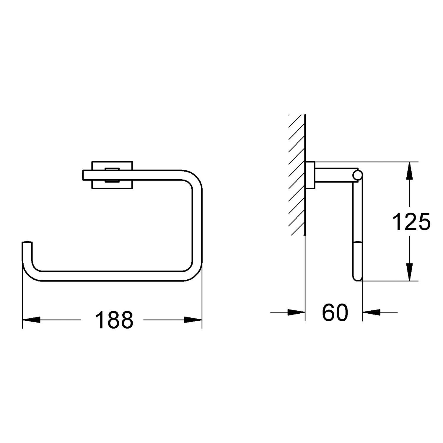 Grohe Handtuchring Essentials Cube Kaufen Bei OBI