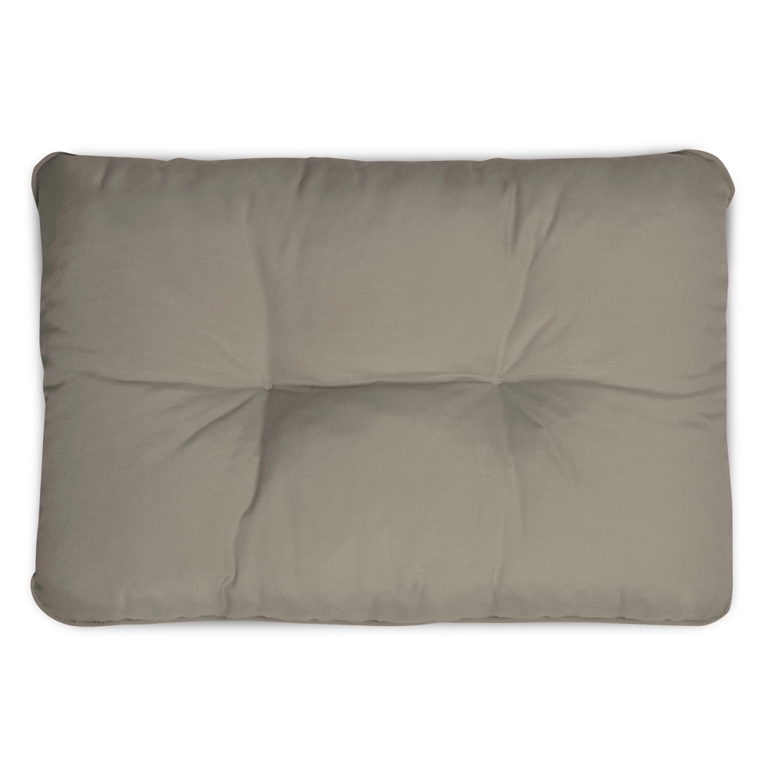 Beautissu Loungekissen Flair Rücken, 60x40cm, hellgrau. Outdoor Kissen für Loungemöbel.