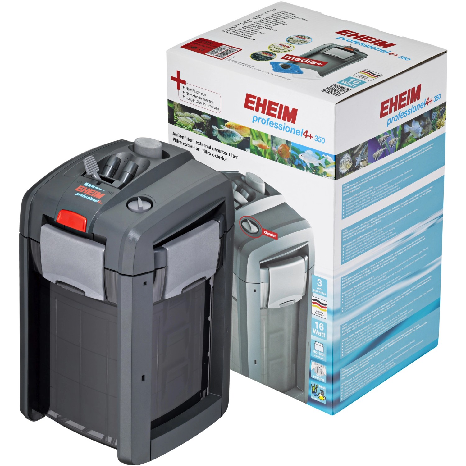 Eheim Außenfilter Professionel 4+ 350 mit Verpackung, ein Aquarium Filter für sauberes Wasser.