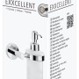 Tesa Exxcellent Seifenspender Chrom, im Karton. Eleganter, rostfreier Spender zur Wandmontage im Bad.