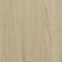 Detailaufnahme: Sonoma Eiche Holzwerkstoff für vidaXL Badmöbel-Set.