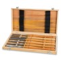 EBERTH Drechselmesser Set, 6 HSS Drechseleisen im Holzkoffer. Hobel-Zubehör für Holzbearbeitung.