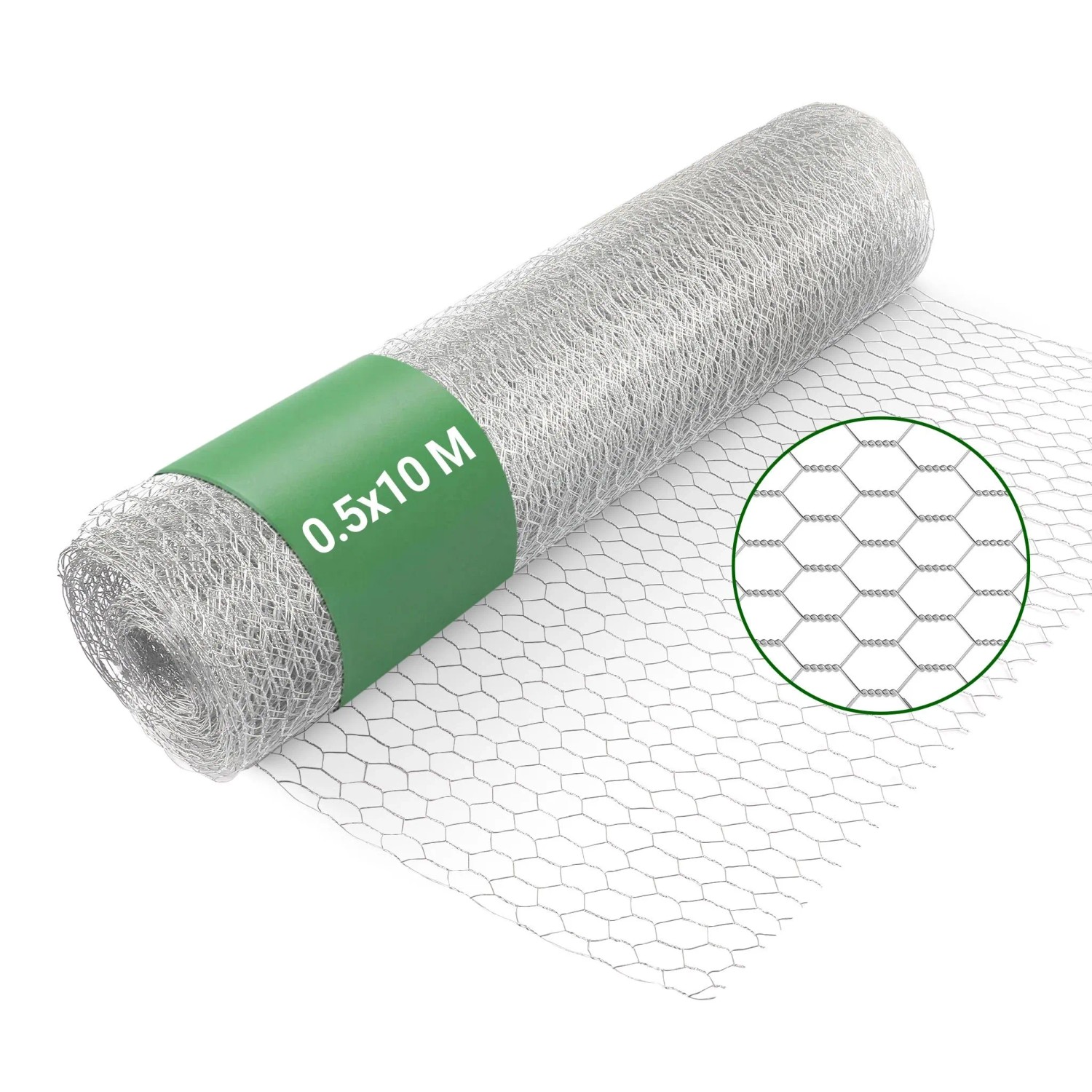 Wiltec Volierendraht 10x0,5m Hasendraht 25mm Maschenweite Sechseckgeflecht Zaun Wiltec Volierendraht 10X05M Hasendraht 25Mm Maschenweite Sechseckgeflecht Zaun
