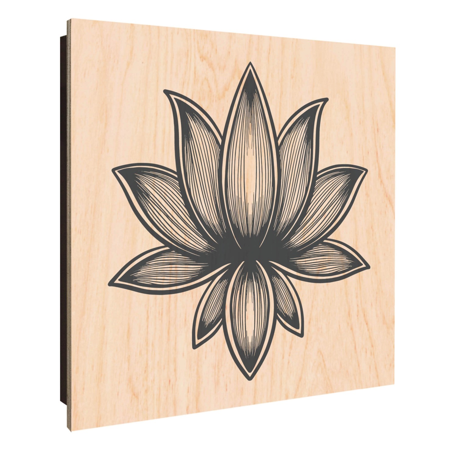 Banjado Schlüsselkasten Holz 30x30cm Schwarz Scharnier Rechts 50 Haken Desi günstig online kaufen