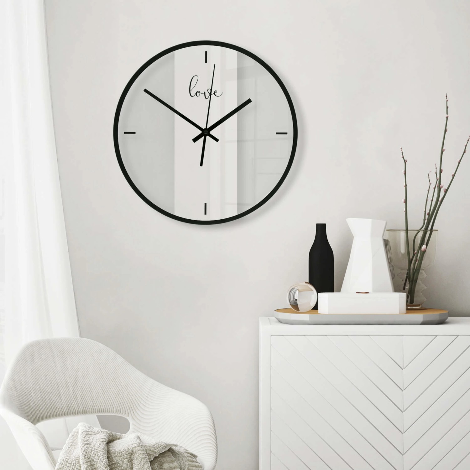 Wanduhr Uhren Von Lidl Wohnzimmer Uhren Aus Glas Wanduhr LANCY 63