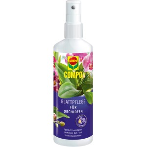 Compo Blattpflege für Orchideen, 250ml Sprühflasche für gesunde Orchideenblätter.