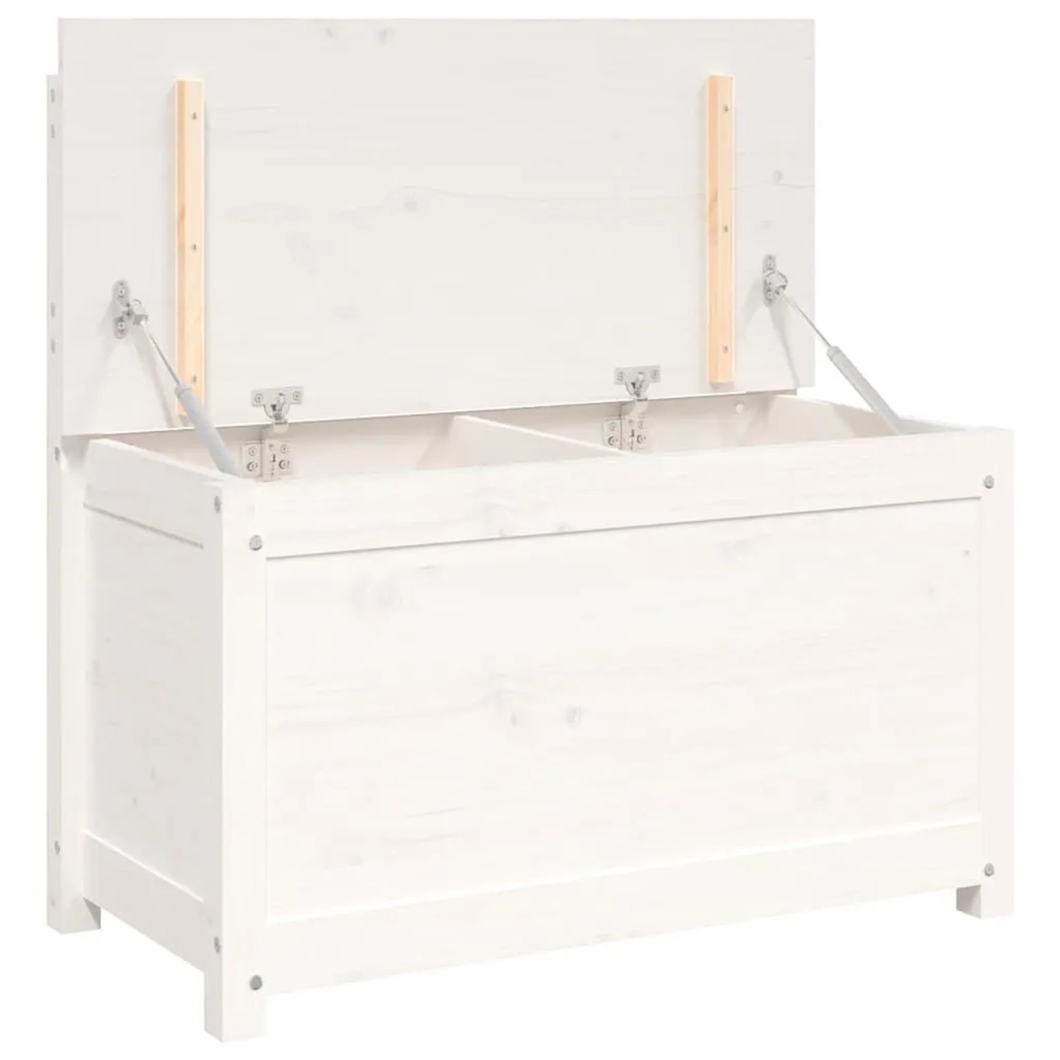 vidaXL Sitzbank Weiß 80x41x77 cm Massivholz Kiefer 823550