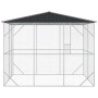 vidaXL Vogelkäfig Anthrazit 227 x 310 x 247 cm Verzinkter Stahl 3325160_6