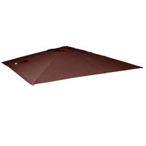 Brauner MCW Ersatzbezug 3,5x3,5m für Sonnenschirm A96, aus Polyester.