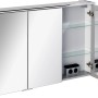 Fackelmann Spiegelschrank Denver, 110 cm, weiß, mit Softclose-Türen und Glasböden.