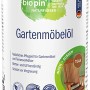 Dose Biopin Gartenmöbelöl Teak 750ml für Holzmöbel im Außenbereich.